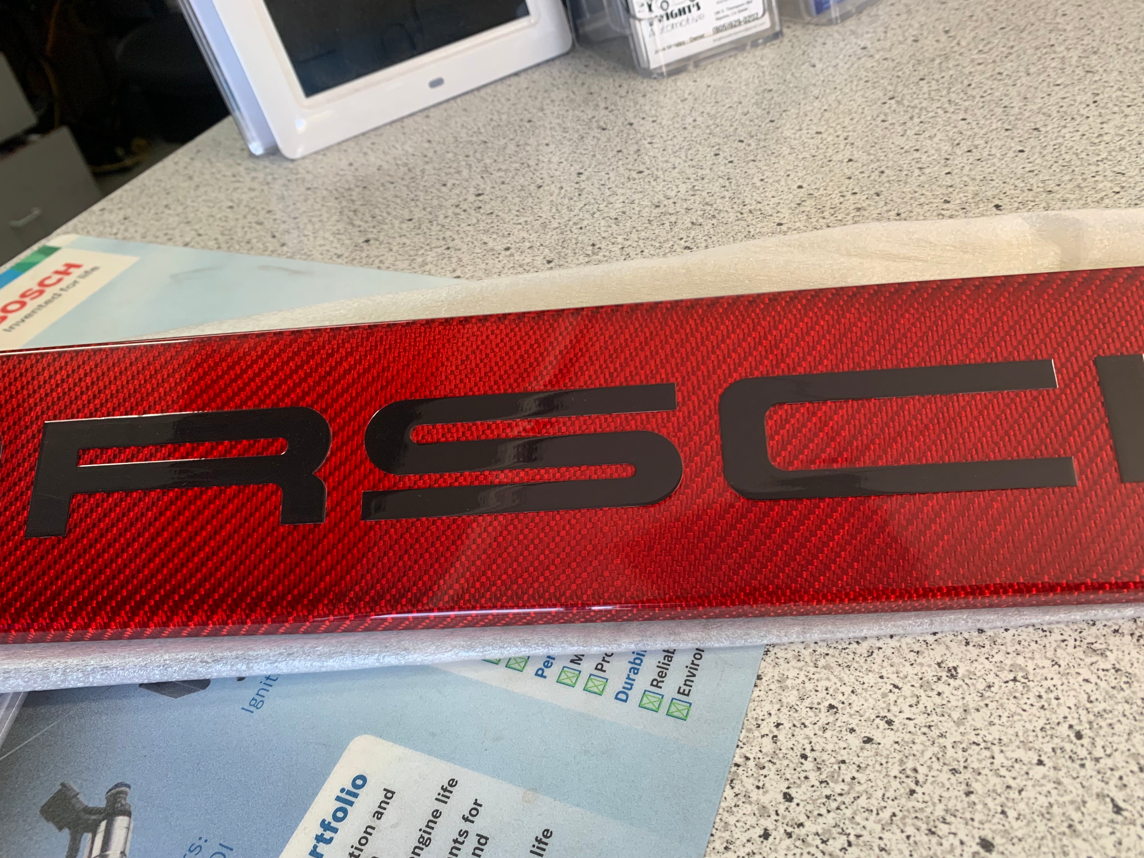 CF Porsche Reflector